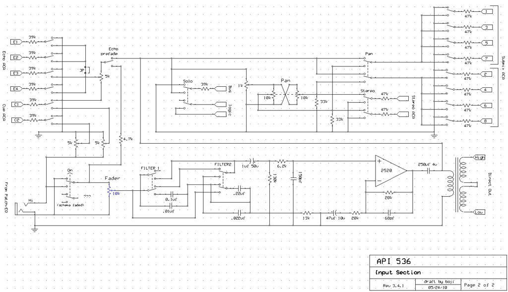 Console signal flow, input cards, general discussion on API styled DIY